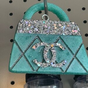 Glittery Teal Handbag Freshie